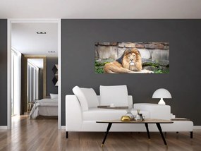 Tablou cu leu (120x50 cm)