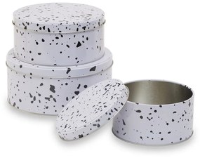 Recipiente 3 buc. din metal pentru prăjituri Speckled – Premier Housewares