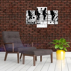 Tablou - Munca în echipă, ciclism (90x60 cm)