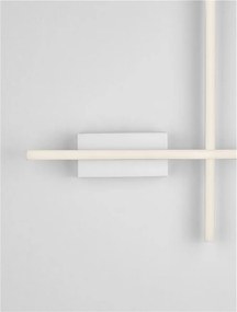 Aplica de perete LED design modern QUAM alb