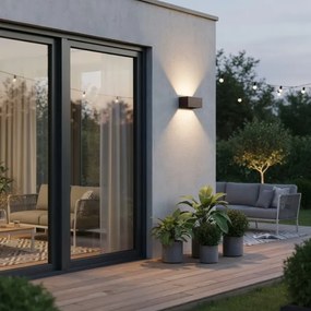 Aplică LED de exterior Ideal Lux ATOM LED/25W/230V IP54 maro