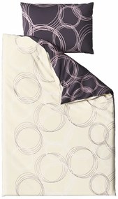 Lenjerie de pat din bumbac BUBBLES BLEND negru Dimensiune lenjerie de pat: 70 x 90 cm | 140 x 200 cm