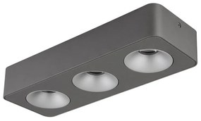Spot LED aplicat aluminiu gri HANGARAU 3