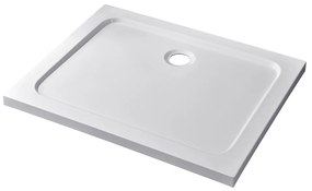 Coria 80x100x5 cm tăviță de duș pătrată, dreptunghiulară, acrilică
