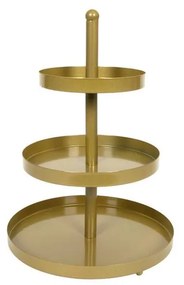 Platou etajat Amstel, metal, auriu, 25.5 x 35 cm