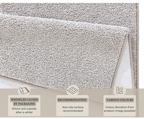 Covor Hanse Home Pure, 80x300 cm, gri deschis