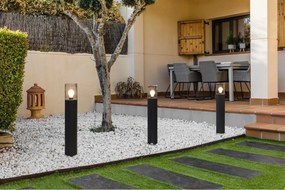 Stalp pentru iluminat exterior IP65 KILA H-70cm fumuriu