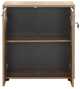 Biblioteca Adore New York,  2 usi cu cheie, 3 rafturi, 76 x 75 x 34 cm