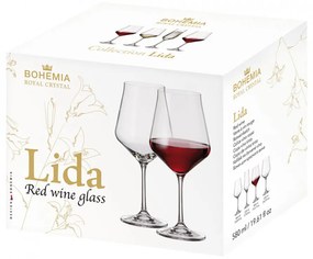 Set pahare de vin Bohemia Royal Lida 580ml, 6 buc 1006058