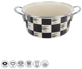 Orion Casserole smaltată Șah Lem, 2,2 l, diametru20 cm