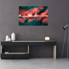 Tablou - Explozie în petrol (90x60 cm)