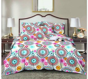 Lenjerie de pat din microfibra GEOMANDALA colorata Dimensiune lenjerie de pat: 70 x 90 cm | 140 x 200 cm
