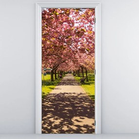Fototapet pentru ușă - Livadă de cireși (95x205cm)