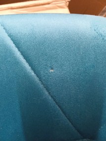 OFERTA Scaun de birou albastru regal AVOLA VELVET calitatea II