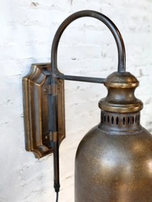 Lampă de perete, din alama antichizata, H38/L26/W16 cm