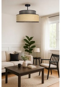 Plafonieră BOHO 1xE27/60W/230V maro/bej