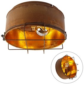Plafoniera industrială maro ruginiu 35 cm - Barril