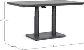 Masă de grădină din aluminiu 80x140 cm Miguel – Bizzotto