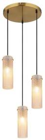 Lustra suspendata design decorativ Karolo 3L, 15775-3HR GL