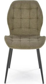 Scaun K548, verde/negru, stofa clasica/metal, 47x55x84 cm