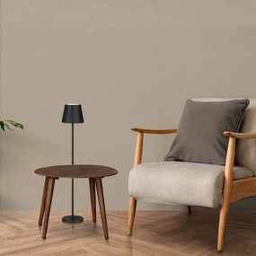 Lampă LED de podea 3în1, reglabilă, 4W, 5V, 4400mAh, 3000K, IP54, negru