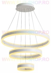 Lustra LED Cu Telecomanda, Elit's Esn1768/600-W, 304W, ALB