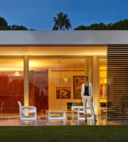 Fotoliu modern de exterior / interior design premium FRAME LOUNGE CHAIR 54088 Vondom