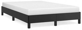 Cadru de pat, negru, 120x190 cm, piele ecologică