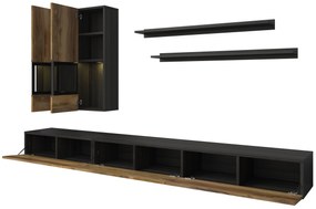 Mobilier living Barly Typ 10 (nuc satin + touchwood). 1107642