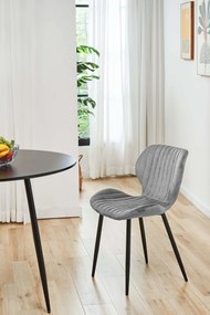 Scaun de sufragerie Saira (Gri) (2buc). 1071286
