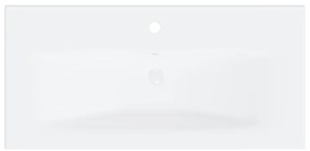 Set mobilier de baie, alb extralucios, PAL Alb foarte lucios, 80 x 38.5 x 45 cm, 1