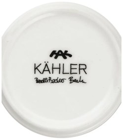 Sfeșnic din porțelan auriu Kähler Design Nobili, înălțime 19 cm