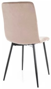 Scaun de bucătărie Freville Velvet, bej