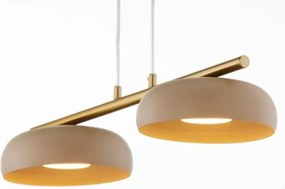 Lustră pe cablu OLAF 2xGX53/12W/230V bej/auriu