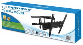 Suport TV de perete Esperanza ERW004, 26-70 inch, Max 55 kg, Vesa 400x400, Negru