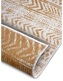 Covor de exterior galben ocru-alb 80x250 cm Biri – NORTHRUGS