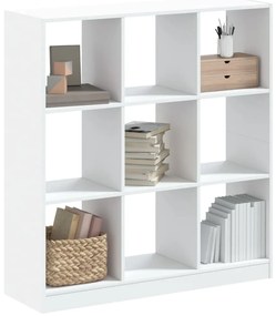 vidaXL Bibliotecă, alb, 102x32x108 cm, lemn prelucrat