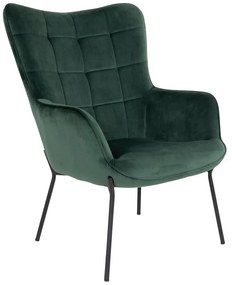 Fotoliu verde cu tapițerie din catifea Glasgow – Bonami Essentials