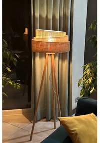 Lampadar YUTE Duolla TRIO 1xE27/15W/230V d. 45 cm maro/gri/bej