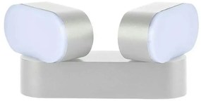 LED lampă flexibilă de perete exterior 2xLED/12W/230V IP65 gri