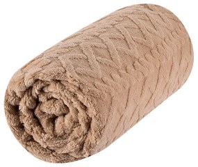 Cearşaf elastic cu blăniţă INVERNO bej 180 x 200 cm