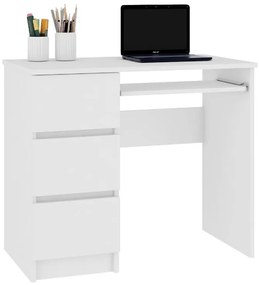Expedo Birou KORDA A-6, 90x77x50, alb,stânga
