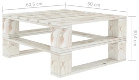 Set mobilier gradina din paleti cu perne antracit 6 piese, lemn Antracit si alb, 1