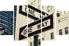 Tablou - New York ONE WAY (150x105 cm)