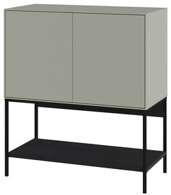 Dulap verde/negru 80x90x40 cm Amira – Marckeric