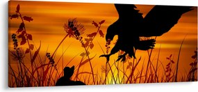 Tablou cu silueta prădătorului (120x50 cm)