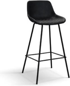 Scaun bar River, piele ecologica structura metalica