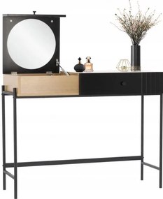 Masă de toaletă Bianca Wood/Black