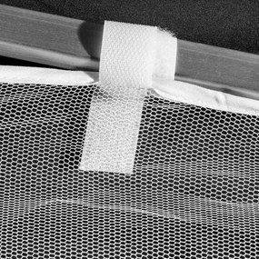 Plasă de țânțari pentru corturi de grădină 3 x 3 m - ALB