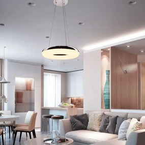 Lustră LED pe cablu LED/40W/230V 3000K d. 40 cm crom lucios